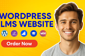 build elearning lms, lms website with tutor lms,learnpress, wordpress membership