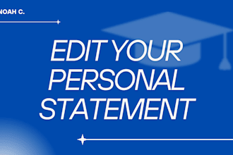 edit and proofread your personal statement