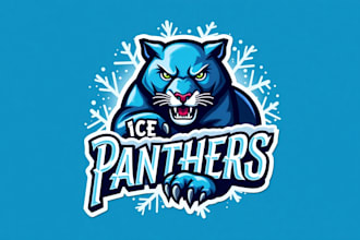 design outstanding ice panther mascot logo for you with unlimited revision