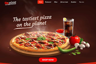 design exceptional pizza shopify pastries store bread bakery restaurant website