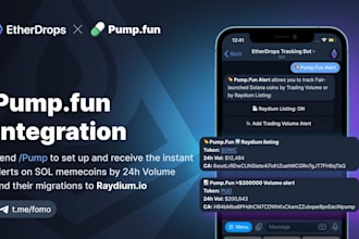 build bundler, volume bot and rank bots on eth, sol pump fun raydium and meteora