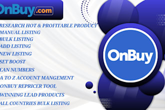 manage complete onbuy account with powerful tools