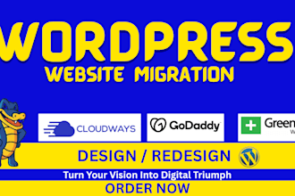 do wordpress website migration to siteground, cloudways, and hostinger