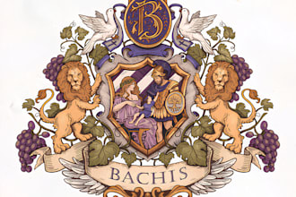 design custom heraldic family crest and coat of arms logo