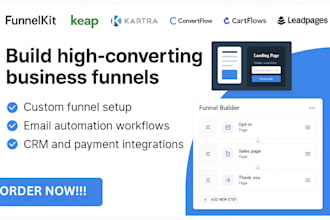 converting business funnels using cartflow keap kartra or leadpages
