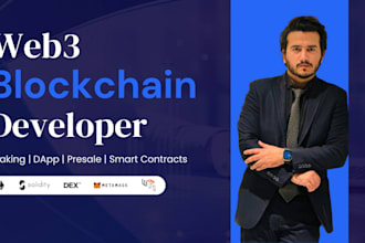 be your blockchain developer for web3 dapp, dex, staking, and presale launch