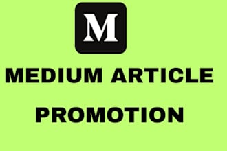 promote your medium article and bring follower