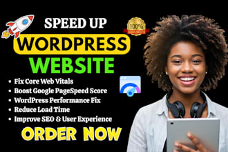 fix core web vitals, do speed optimization, google page page for wordpress speed