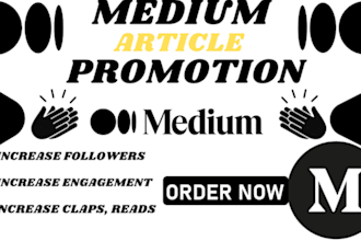 do promotion for your medium article and massive follower
