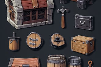 draw props, icons, assets or game objects for you