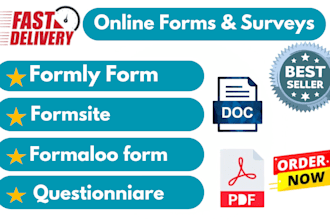 create custom online forms, surveys, jotform, google form, typeform, cognito