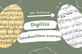 digitize handwritten sheet music