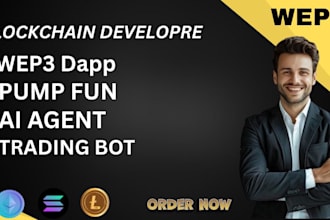 develop web3 dapps tokens ai bots and crypto launchpads on ethereum solana