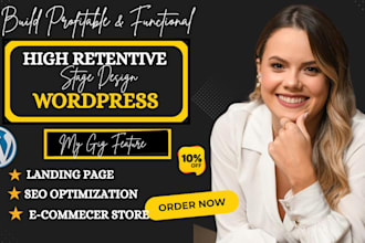 design wordpress website redesign wordpress ecommerce with elementor pro and SEO
