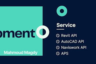 develop bim plugins for aps, revit, autocad and naviswork