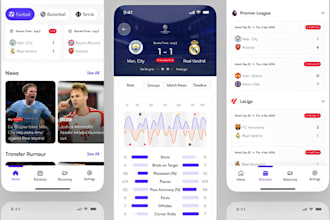 develop football live streaming app, fantasy football live score app, sport app