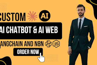 build a custom ai chatbot, voice bot using langchain, n8n, and openai rag