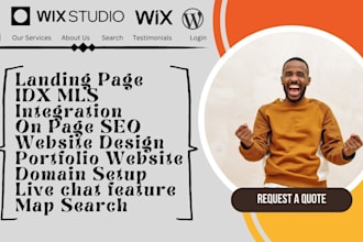 aesthetic wix studio website seo wix real estate idx website realtor website