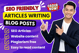 write and publish SEO friendly articles for adsense approval or website ranking