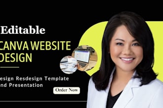 build design redesign wordpress website landing page wix canva business website