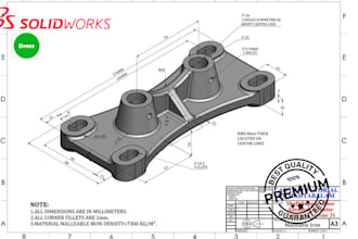 2d,3d drawings printing cnc for manufacturing in solidworks