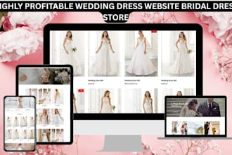 design wedding dress shopify bridal wedding gown store wedding dress website