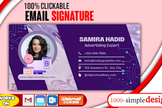 create a clickable email signature for iphone, outlook, mac