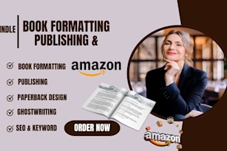 write format edit upload kindle ebook,ebook on amazon kdp, paperback kdp upload