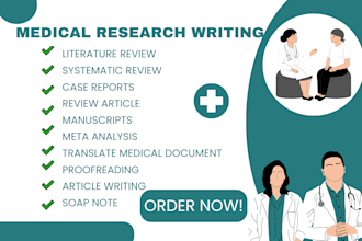 do medical case reports, meta analysis, manuscript,systematic and review article