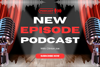 design viral clickbait podcast thumbnail youtube thumbnail podcast banner