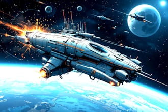 do a sci fi art and fantasy illustration for you
