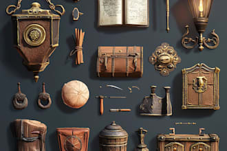 draw props and objects in 3d