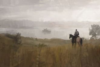 draw digital oil painting based on your photo