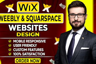 design and redesign wix, weebly, and squarespace website design weebly website