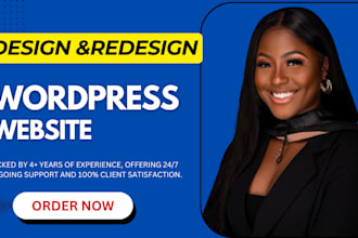do wordpress website development, build, rebuild, design or redesign wordpress