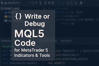 write or debug custom mql5 code for metatrader 5 indicators and tools