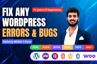 quickly fix wordpress bugs, plugin errors, or critical site issues
