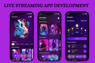 develop live streaming app video streaming app music website music streaming app