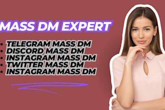 do discord mass dms, twitter mass dms, instagram mass dms, telegram mass dms