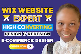 build wix website, wix landing page, wix redesign
