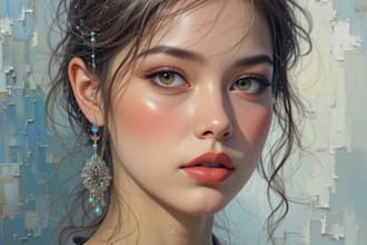 do realistic digital oil painting portrait your photo girft