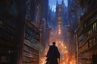 crate a book cover design, fantasy book cover illustration