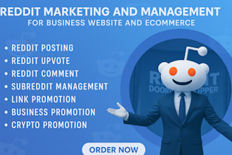 do reddit post to promote ecommerce business saas crypto ai app link management