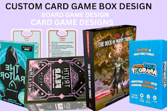 tcg box design custom card game box mockups for board tcg games game box art