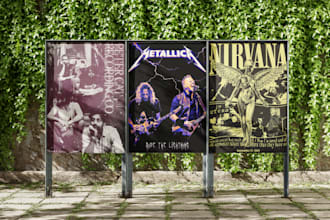 design you event, gig poster, banner, or flyer