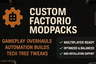 factorio modpack custom modpack factorio automation custom mod gameplay overhaul