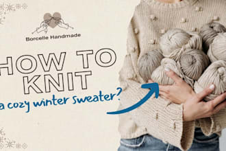 create hand knitted items with professional craftsmanship