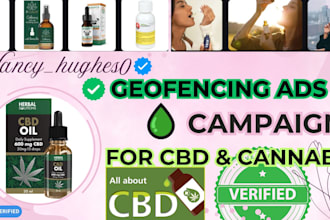 setup geofencing ads, for cbd, cannabis to target people and grow businesses