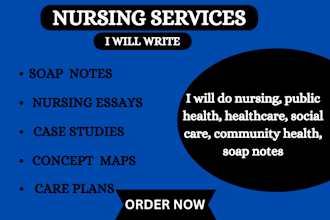 write nursing case studies, concept maps and progress notes