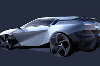 do high quality 3d car chase animation 3d car model photo realistic vfx